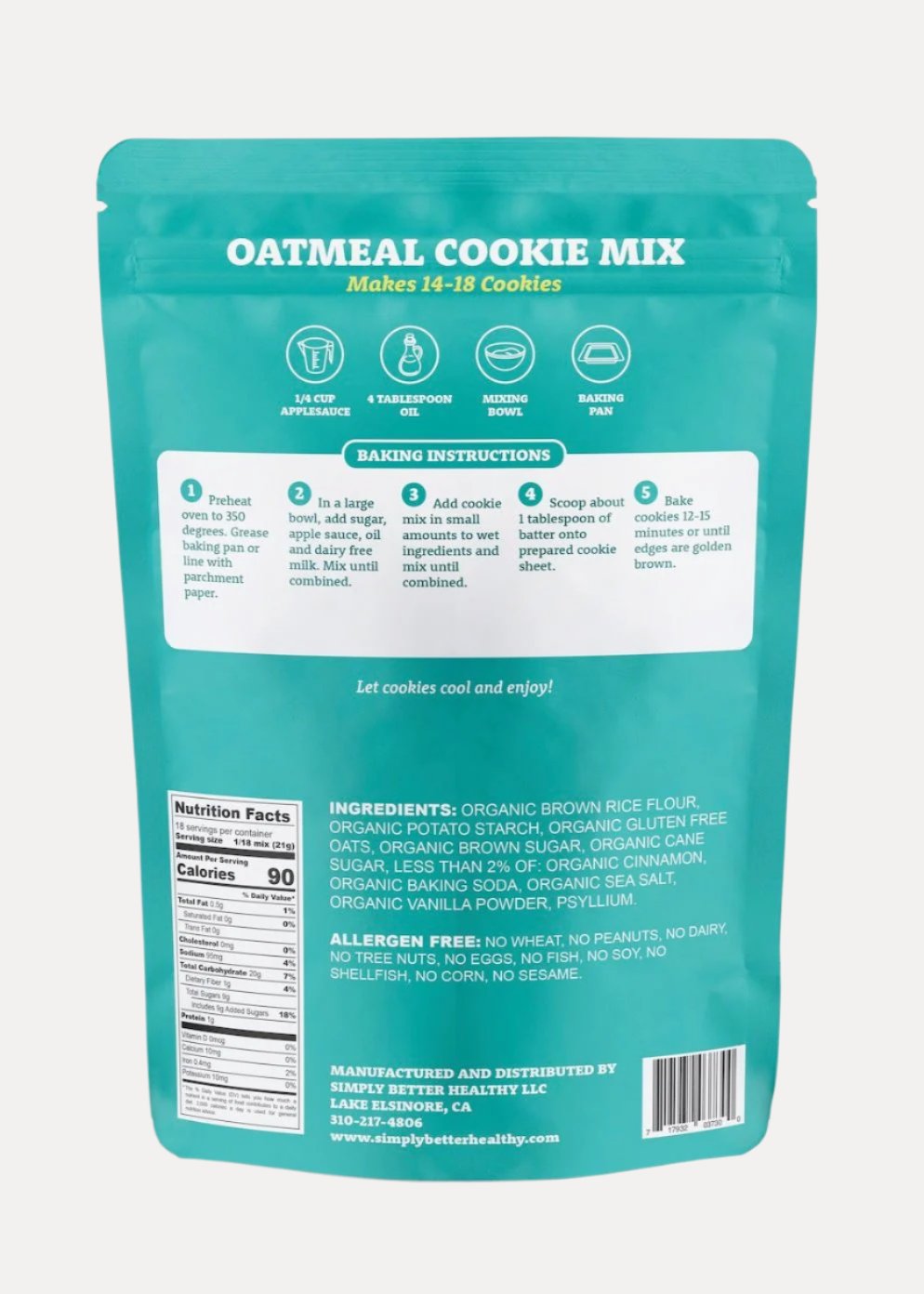 Oatmeal Cookie Mix